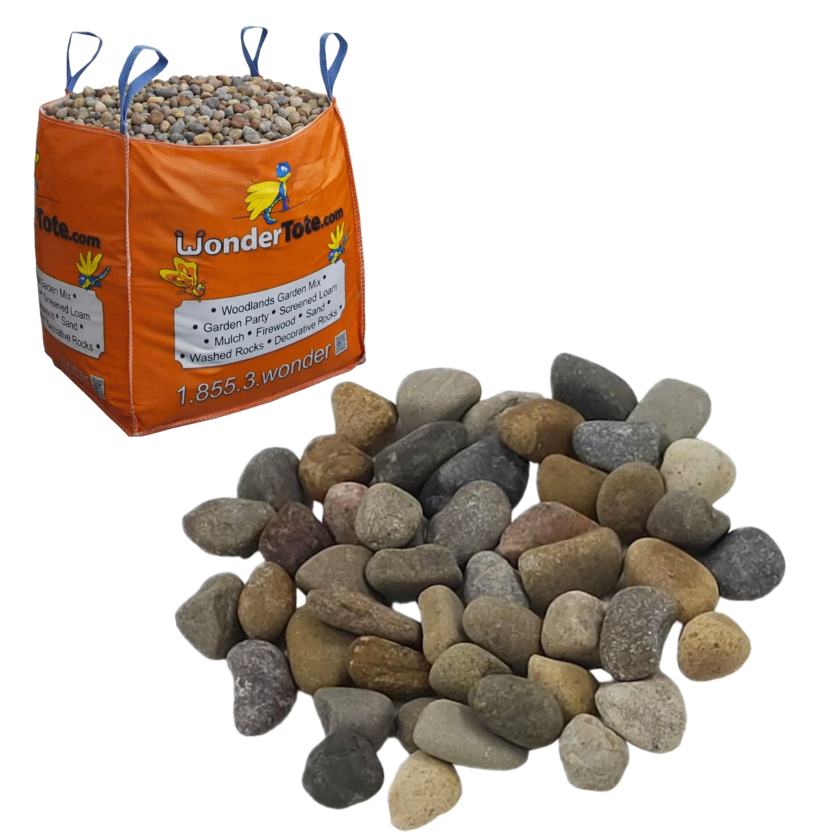 Washed Rbc Rund Bag Washed Round 3/8″ (10mm) *Pea Gravel* - Bagged Delivery Calgary ...